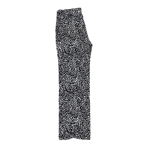 Chico’s Women’s Navy Geometric Brick-Print Wide-Leg Pants Size 0 (Small) - Picture 6 of 12